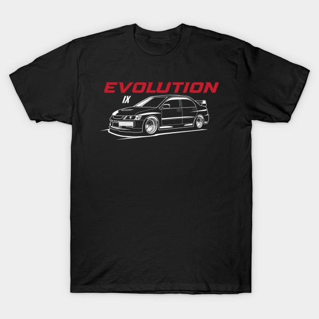 Mitsubishi Evolution IX T-Shirt by JDMAPEX